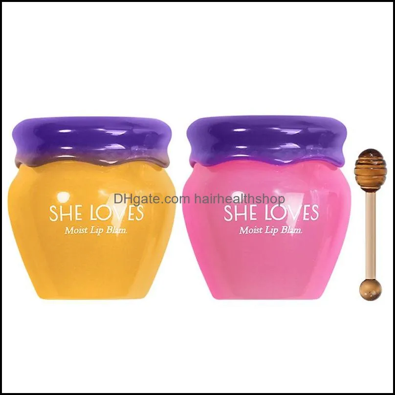 repairing moisturizing lip care balm honey sakura nourishing  extract lip mask for day and night