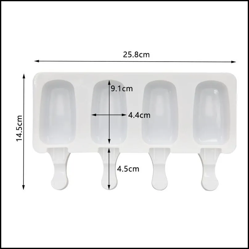 48 cell magnum silicone popsicle molds diy cream  maker mould icemaker 220610