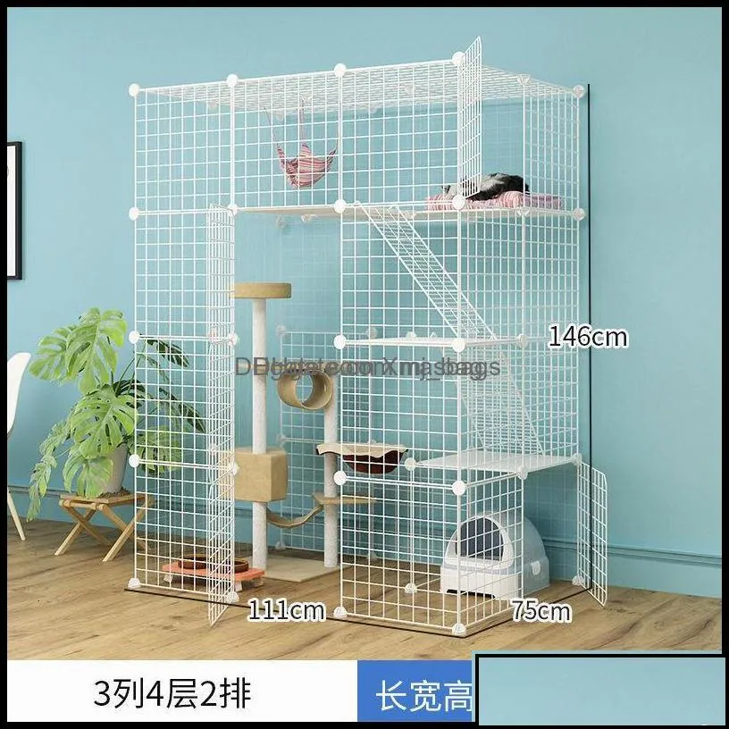 Other Pet Supplies Home Garden Cage Large Family Climbing Frame Mtilayer House Cat Products Special Price Villa Drop Delivery 2021