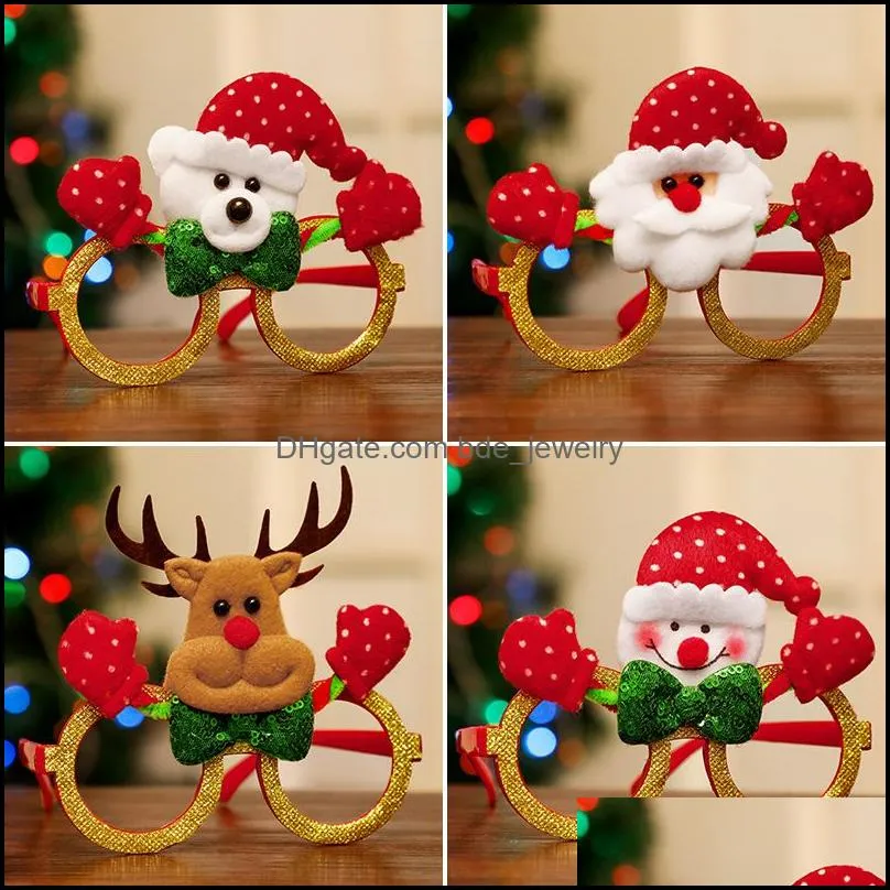 2023 christmas glasses frames decoration christmas decorations p o props snowman elk party glasses gifts funny time for kids