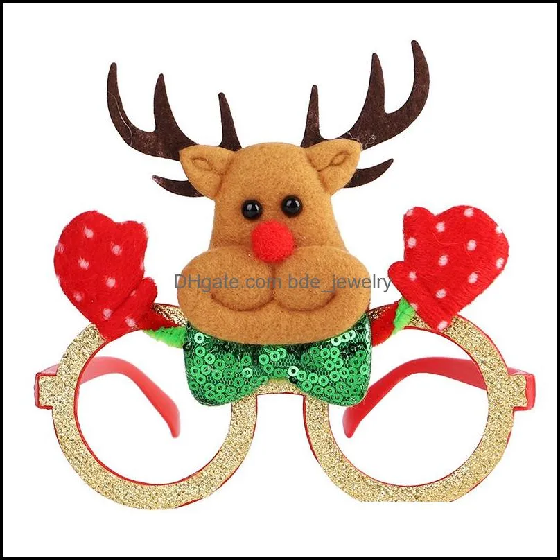 2023 christmas glasses frames decoration christmas decorations p o props snowman elk party glasses gifts funny time for kids