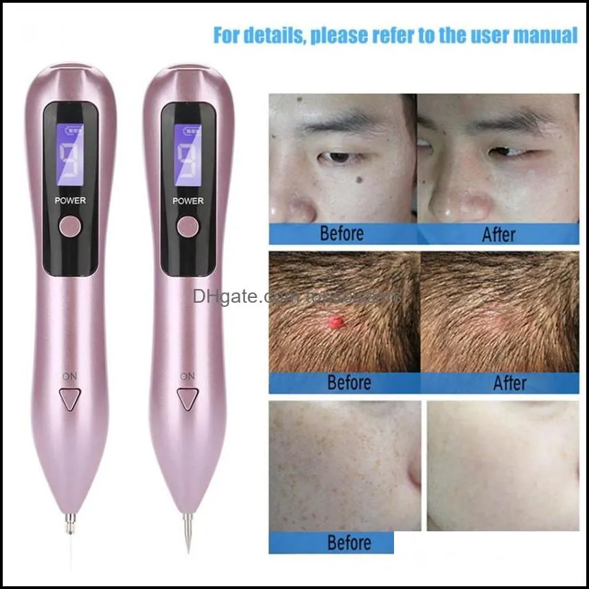 usb rechargeable lcd laser sweep freckle mole removal pen tattoo removal machine dark spot speckle nevus facial skin clean tool