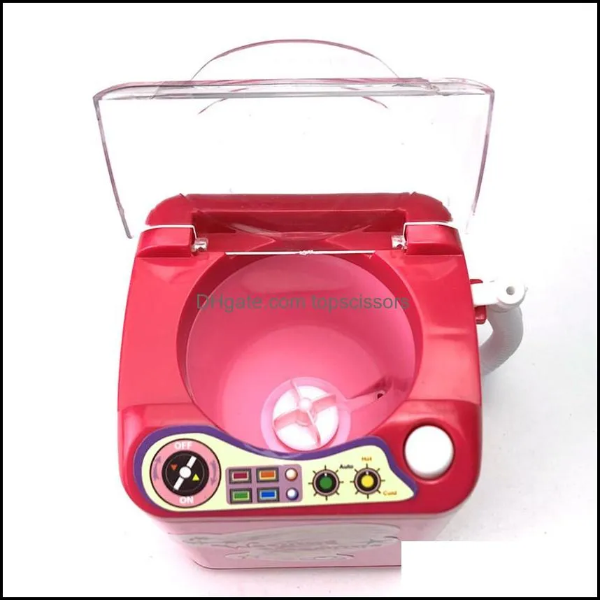 mini electric simulation washing machine toy makeup puff electric to clean up small cleaning brushes cosmetic tool fast ship