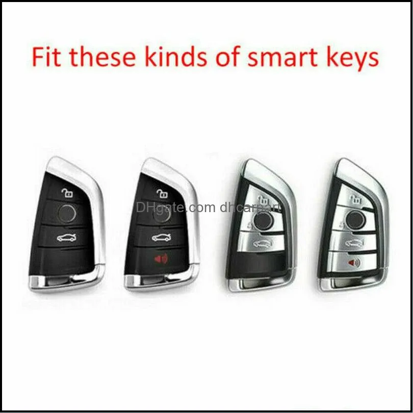 leatheraddtpu car key case cover shell for x1 x3 x5 x6 x7 1/3/5/6/7 series g30 g20 g32 g11 f20 z4 f48 f39 g01 g02 f15 f16 g07