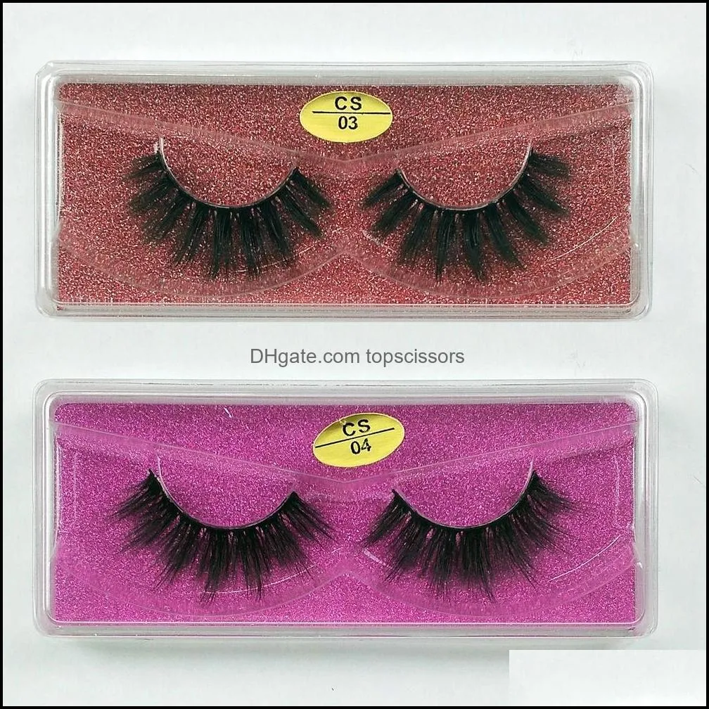wholesale 3d faux mink eyelashes natural look eyelash wispies soft long eyelash extension for makeup eye lashes beauty tools