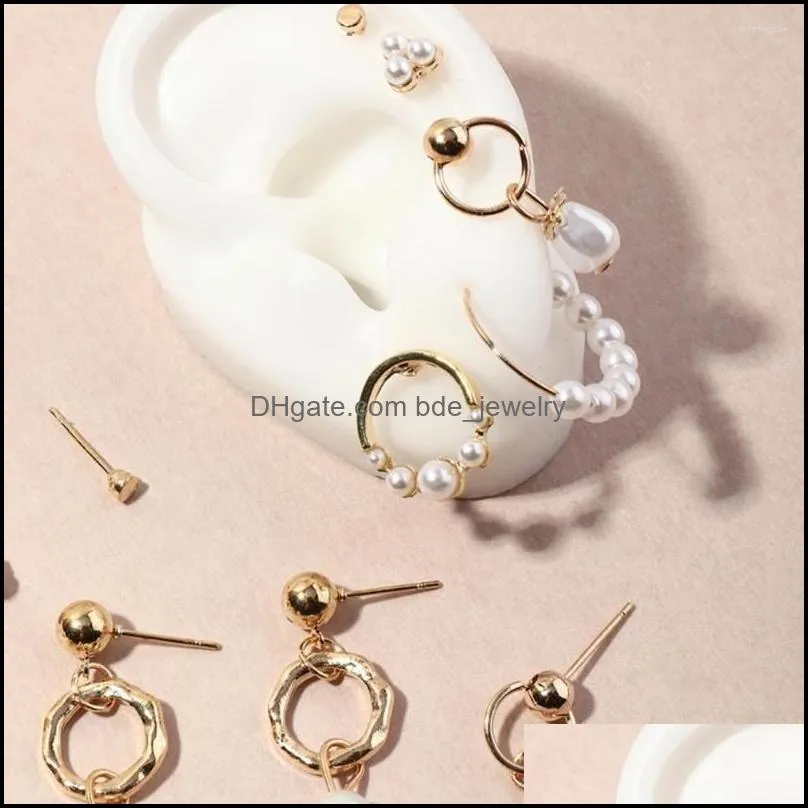 hoop earrings 7 pairs allmatch creative design unique ear temperament pendnats stud earing for women party birthday gift