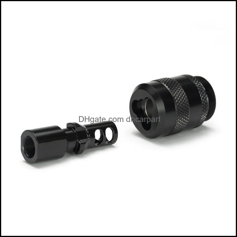 3 lug trilug mount quick detach stainless steel piston booster 13/16x24 to 1 375x24 tpi ring 1/228 or 5/824 muzzle brake for modular solvent