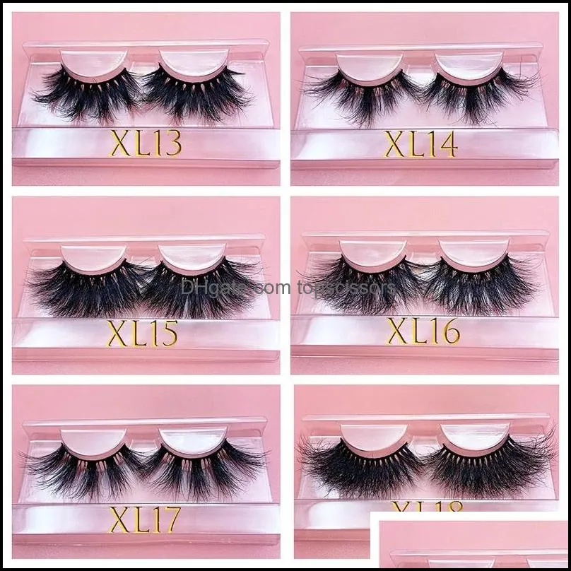 30mm mink lasting lashes dramatic volume lash for makeup extra thick long 3d cruelty false eyelashes