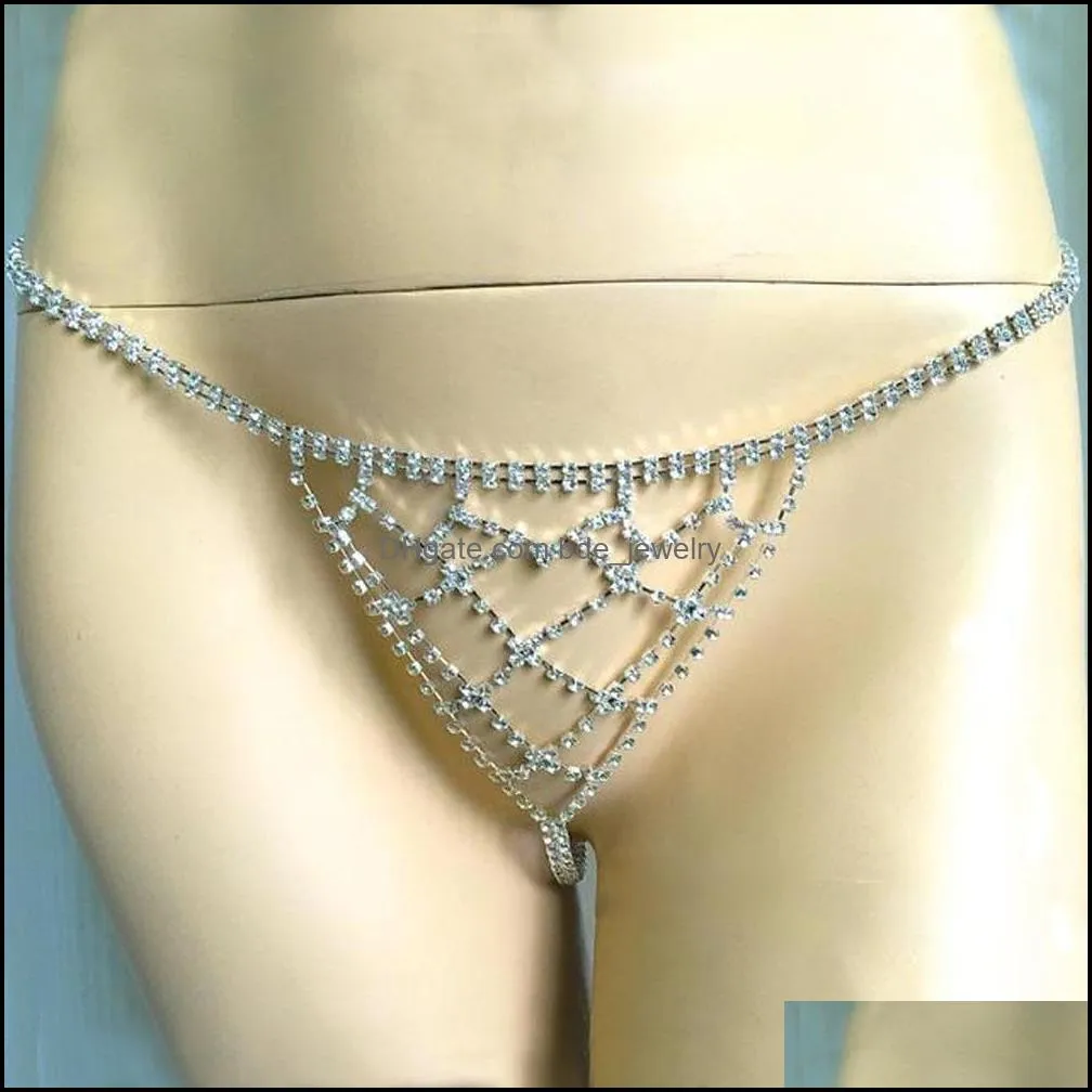 stonefans sexy waist body chain crystal underwear jewelry for women mesh rhinestone thong bikini panties lingerie valentine gift