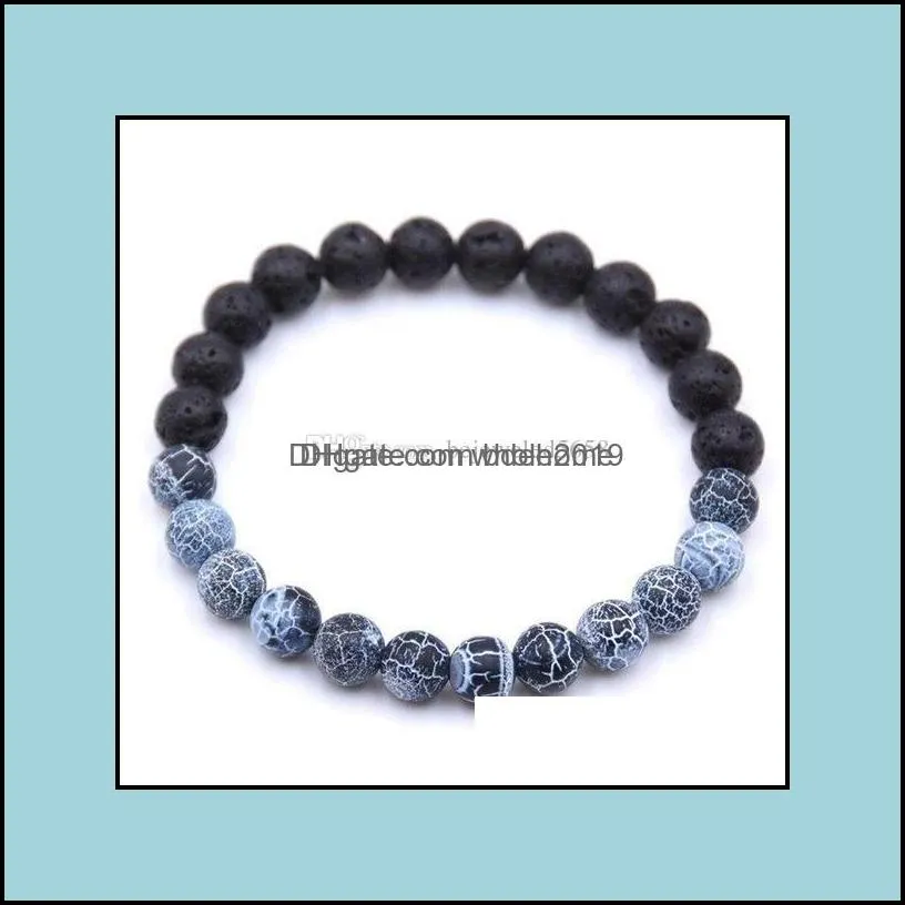 beaded strands bracelets jewelry charm yin and yang natural stone reiki 8mm crystal chakra energy for women men lucky yoga bracelet drop