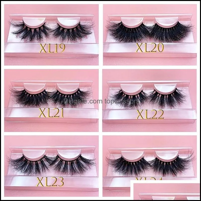 30mm mink lasting lashes dramatic volume lash for makeup extra thick long 3d cruelty false eyelashes