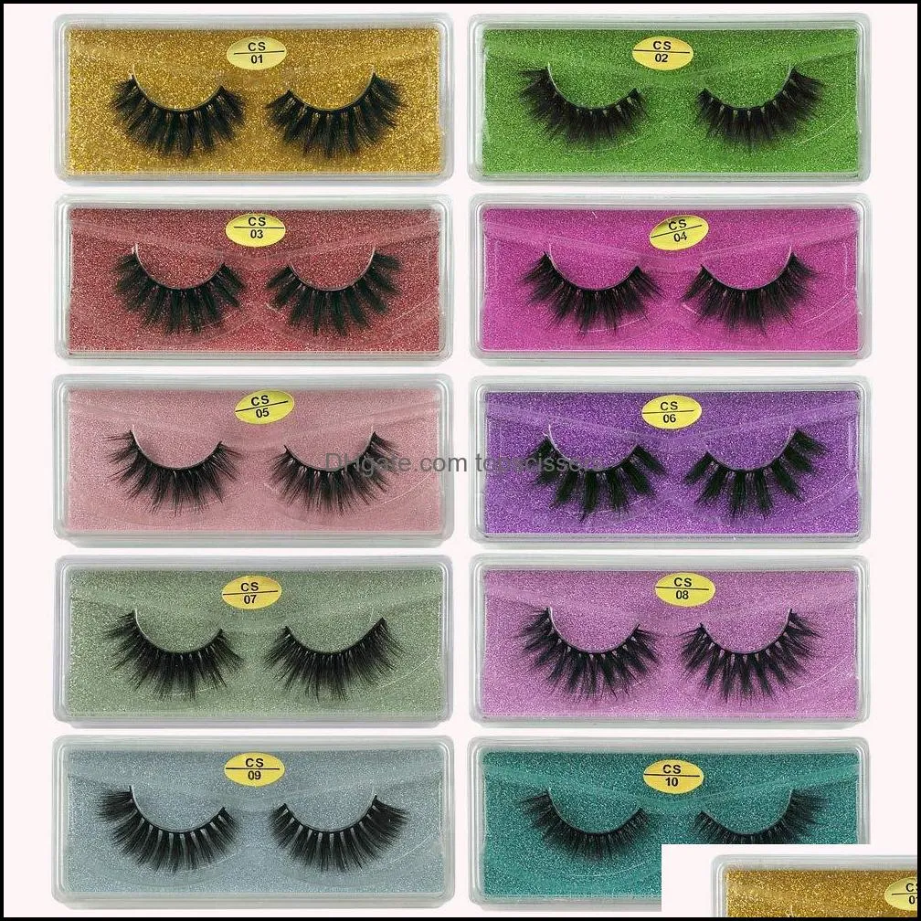 wholesale 3d faux mink eyelashes natural look eyelash wispies soft long eyelash extension for makeup eye lashes beauty tools