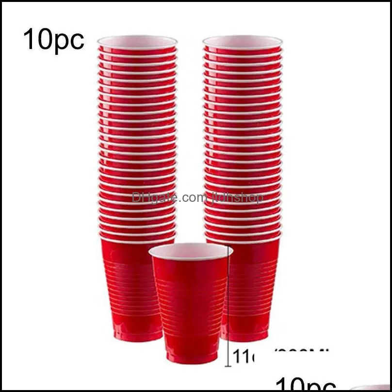 disposable dinnerware red party set plastic plate cup napkin tableware birthday decoration baby shower christmas wedding