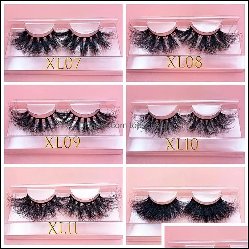 30mm mink lasting lashes dramatic volume lash for makeup extra thick long 3d cruelty false eyelashes