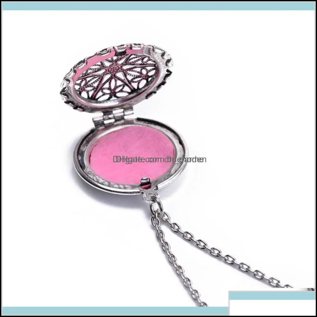 pendant necklaces pendants jewelry drop delivery 2021 wholesale10pcs hollow memory po antique vintage per mens locket aromatherapy