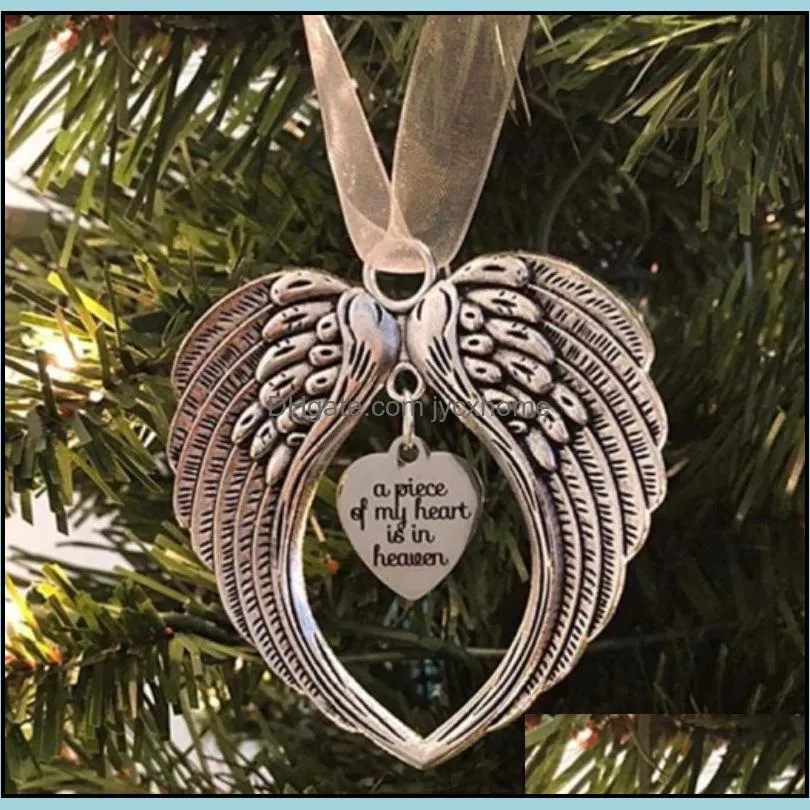 sublimation blanks christmas ornament decorations angel wings shape blank add your own image and background new yjl44 120 s2