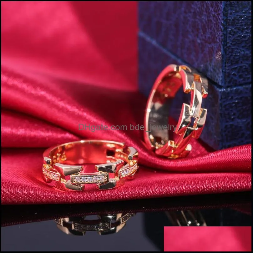 cluster rings huitan special 2pc finger punk geometric fashion gold rose two color available for women rome hollow men