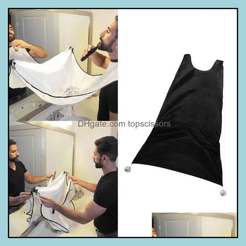 man bathroom beard care trimmer hair shave apron gown robe sink styles tool bathroom apron waterproof floral bib cloth 50pcs