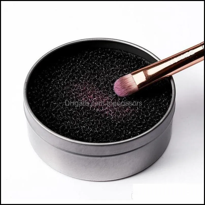 color cleaner sponge makeup brush cleaner box tool cosmetic brush color removal dry clean brush cleaning make up tool