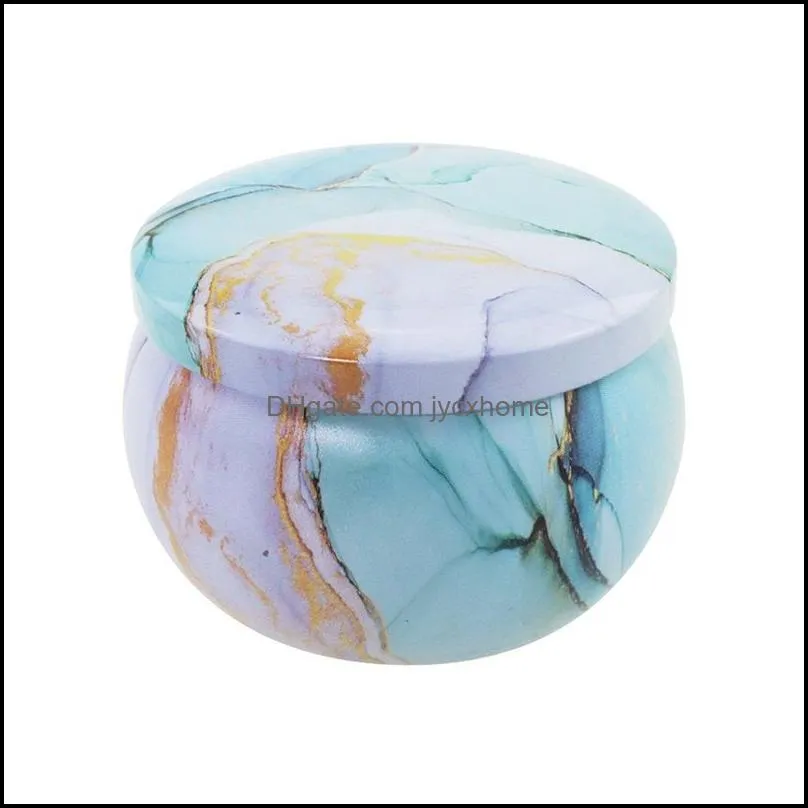 merry christmas pattern metal box circular aromatherapy candle jar scented tea candy packing makou iron case 1 6tb j2