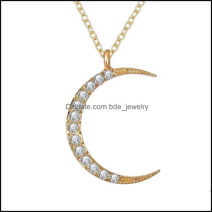 chokers 2021 ladies gold chain necklace collar geometric pendant star heart moon sun party jewelry diamond