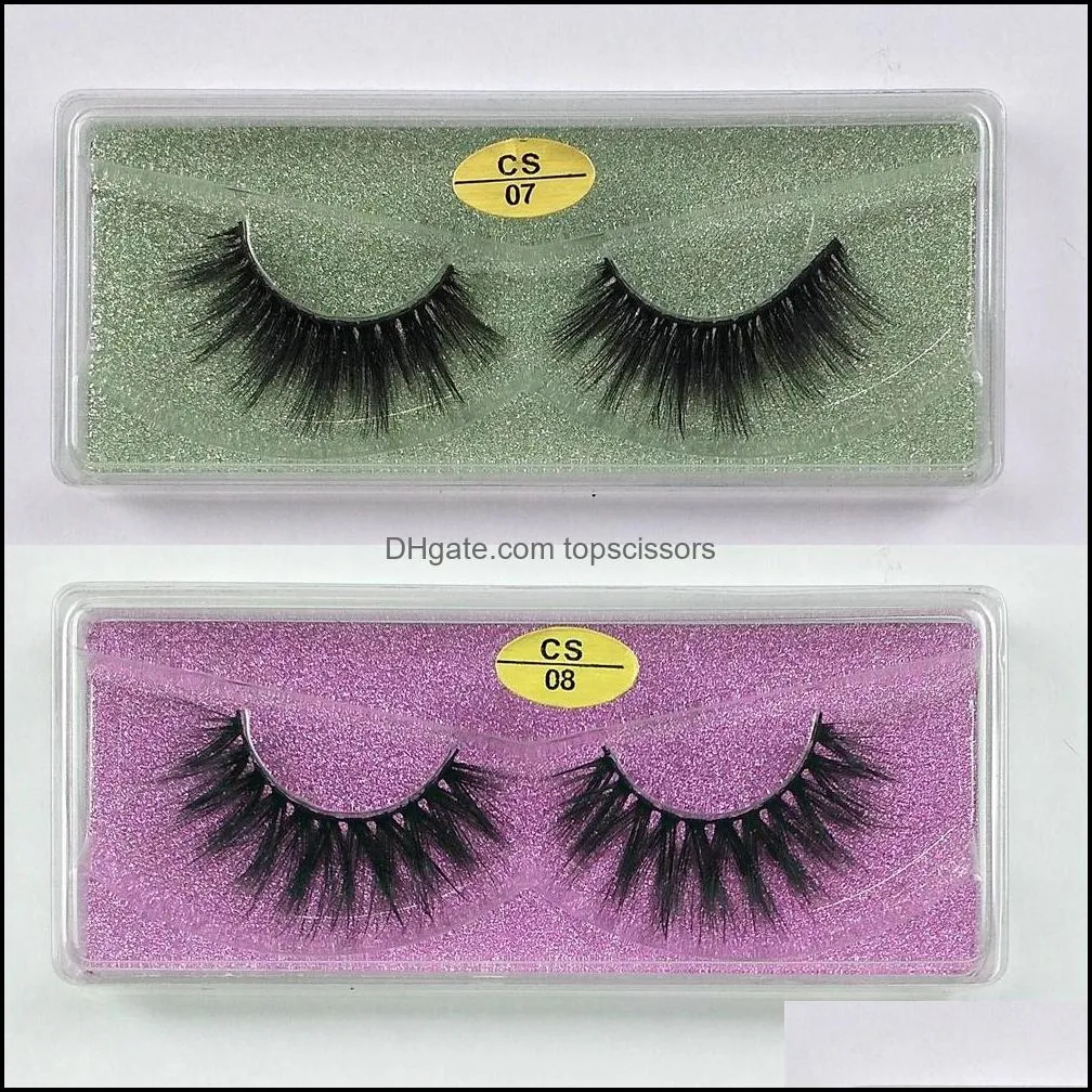 wholesale 3d faux mink eyelashes natural look eyelash wispies soft long eyelash extension for makeup eye lashes beauty tools