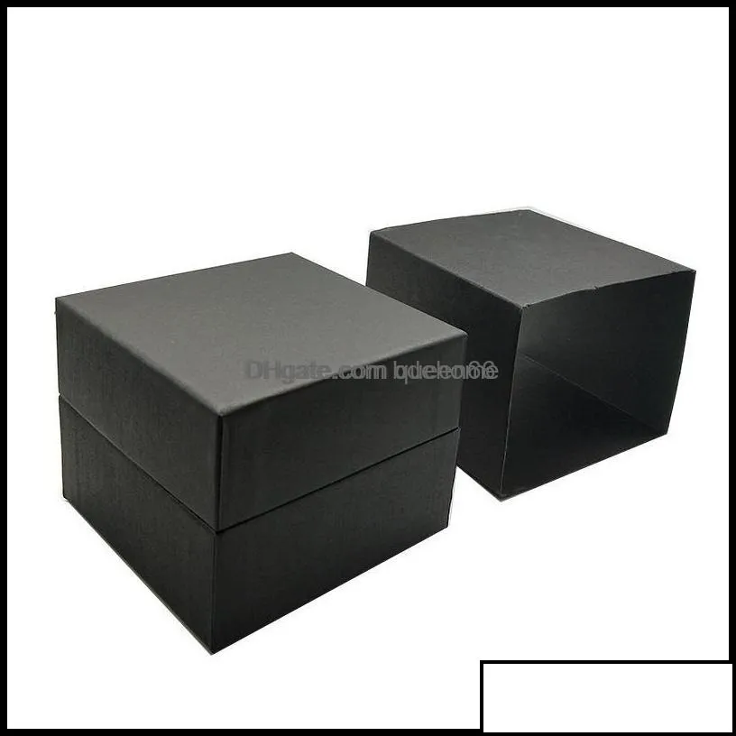 jewelry boxes packaging display 5pcs cases black paper with veet cushion pillow watch storage bracelet organizer gift box 642 q2 drop