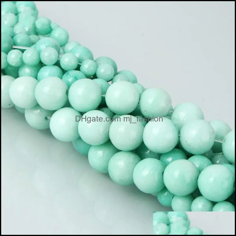 8mm natural stone amazonite beads round loose beads 6mm 8mm 10mm 12mm for jewelry making necklace diy bracelet