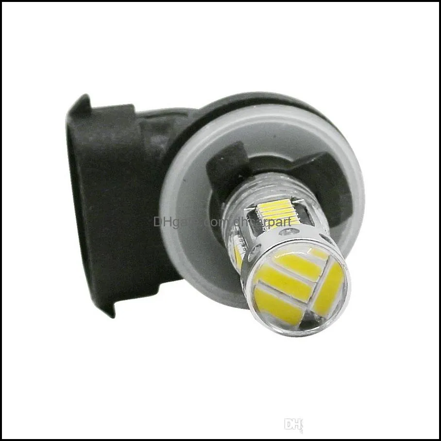 2pcs h27 880 881 led lamp drl fog bulb 30smd 4014 car lights daytime running day driving 12v vehicle external