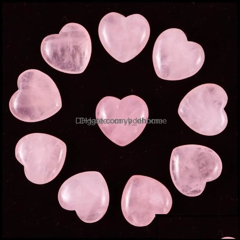 stone loose beads jewelry natural 20mm heart turquoise rose quartz love naked stones hearts decorate ornaments hand handle piece dha6r