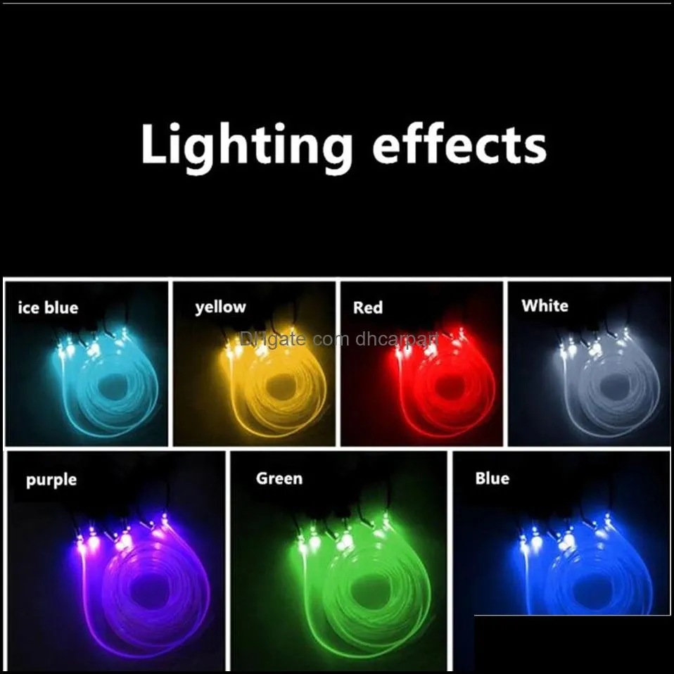 6 in1 atmosphere light 8m rgb car fiber optic lamps remote control car interior light ambient light for mercedes for audi for bmw