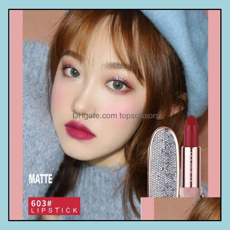 moji matte 6colors lipstick moji sexy waterproof lasting long professional lip sticks makeup products