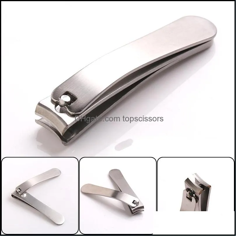 large stainless steel steel nail clipper cutter professional manicure trimmer high quality toe nail clipper with clip catcher