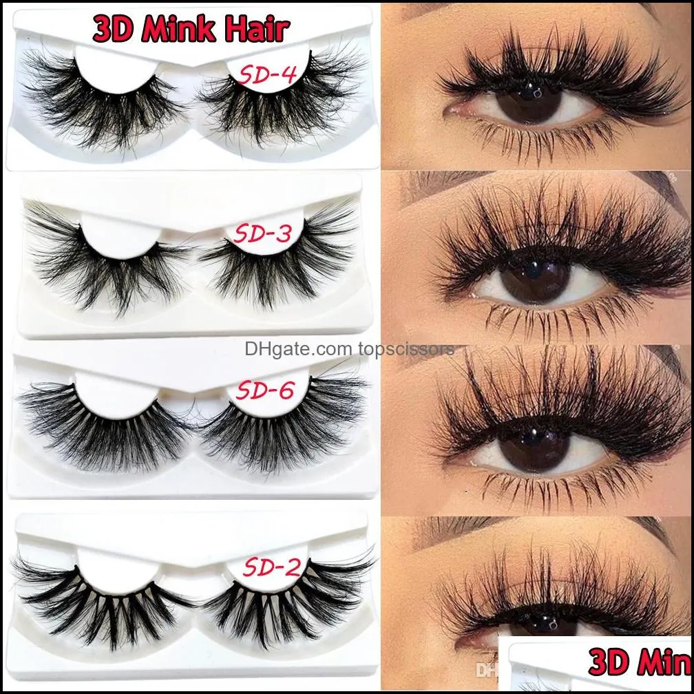 1pair 3d false eyelashes thick natural soft lashes wispies fluffy lashes 100 cruelty lashes makeup