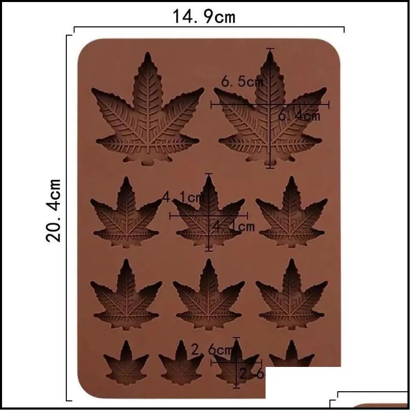 maple leaf baking moulds diy molds size biscuit jelly mold silicone chocolate mold fy5441