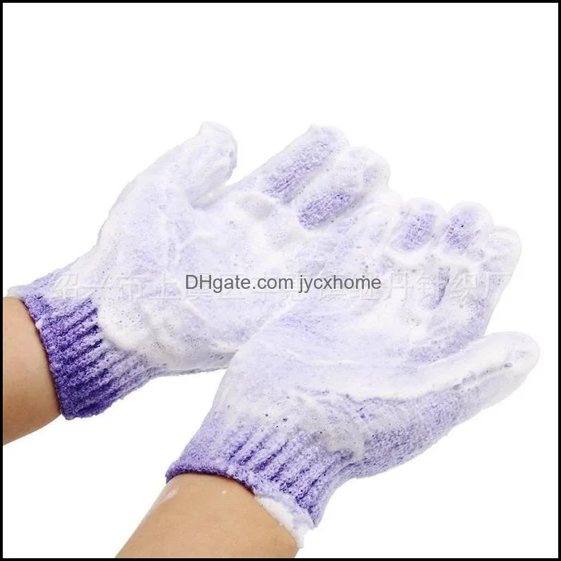 bath gloves hand towels exfoliating scrub mud back rubbing doublesided spa massage body care independent packaging one 318 s2