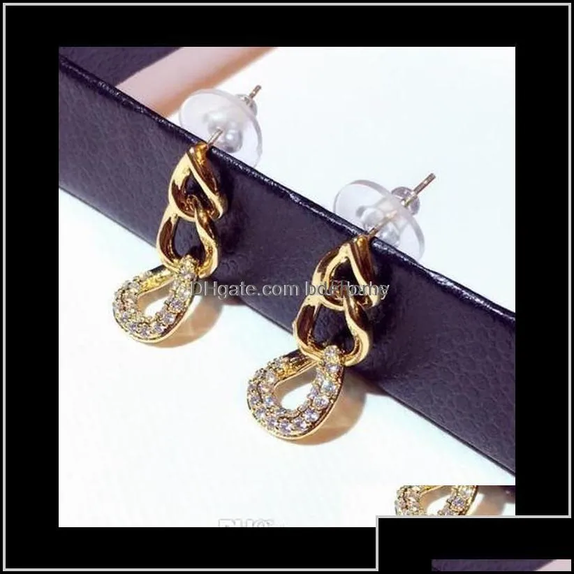 metal braided geometric trendy long earrings for woman girls super sparkling diamonds crystals fashion luxury designer gold vj6aq