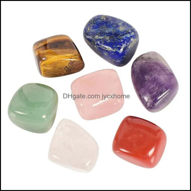 irregular natural crystal stones chakra jade 7pcs set colorful yoga energy healing crystals small accessories home decoration 6 5dy m2