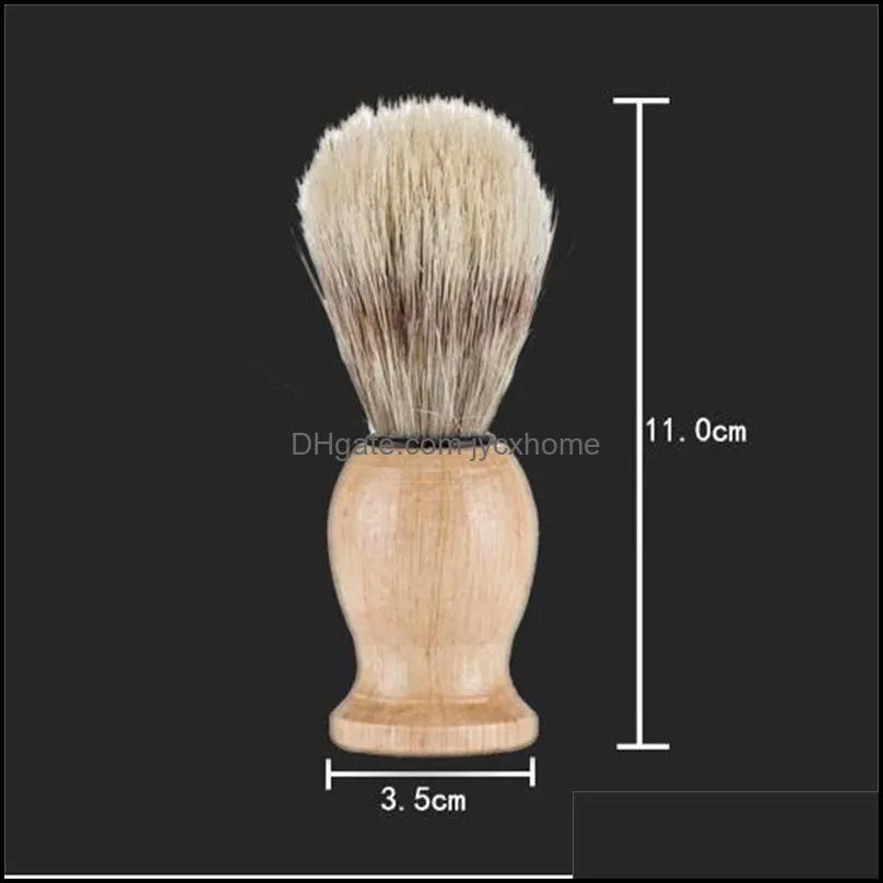 nylon solid beard brush wood color bristles shave tool men male shaving brushes shower room accessories travel gift 5wm n2