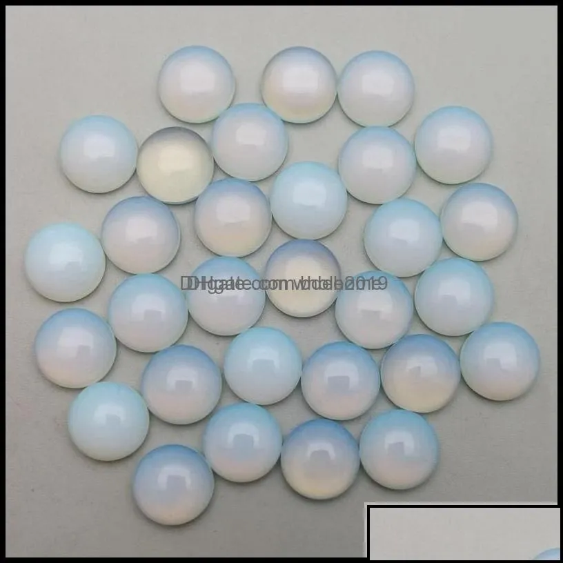 stone 12mm flat back quartz loose stone round cab cabochons chakras beads for jewelry making healing crystal wholesale dr dhseller2010
