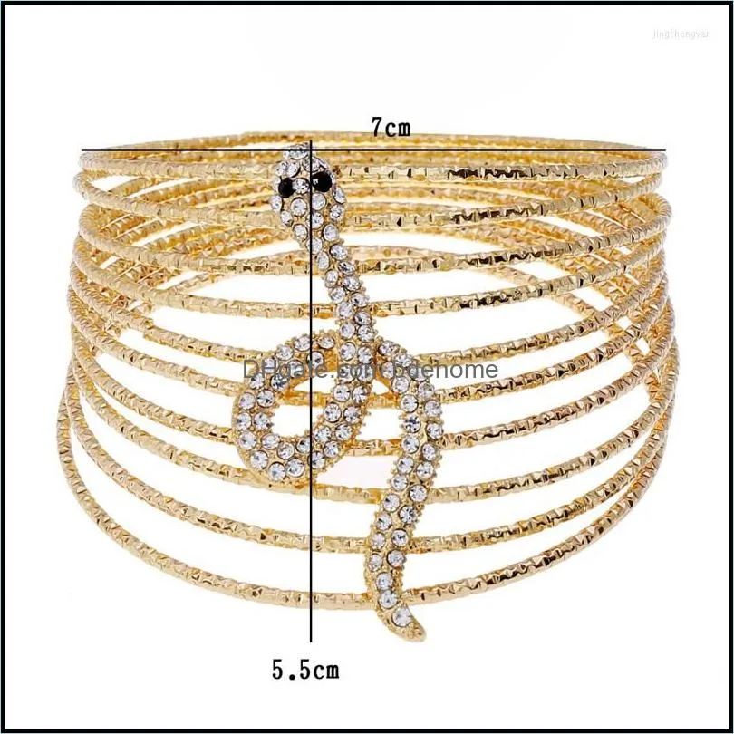 bangle lzhlq snake multilayer wire animal maxi opened resin for women 2022 fashion brand jewelry accessories