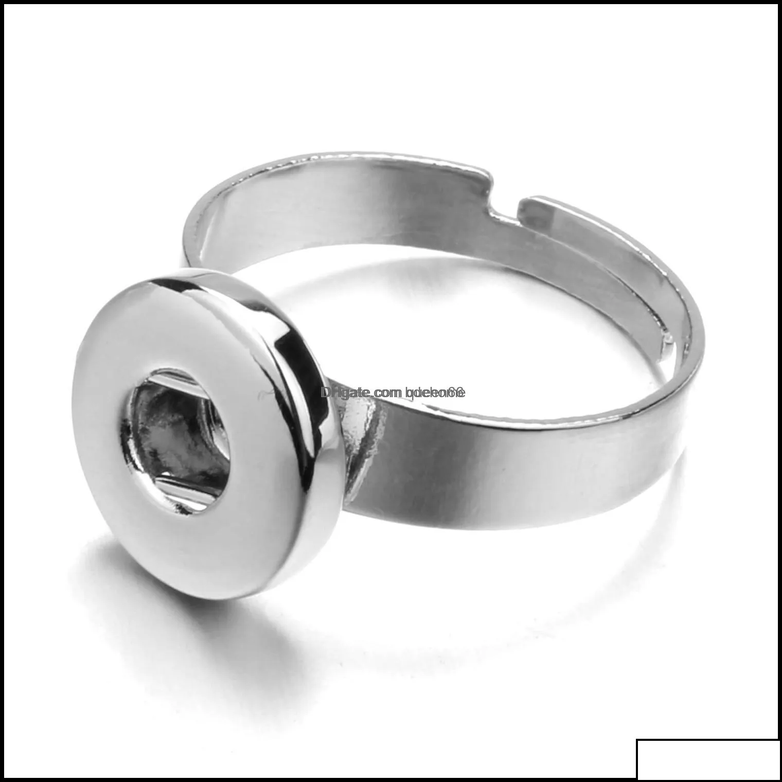 cluster rings jewelry 12mm 18mm snap button adjustable ring snaps buttons for women drop delivery 2021 dhr8i