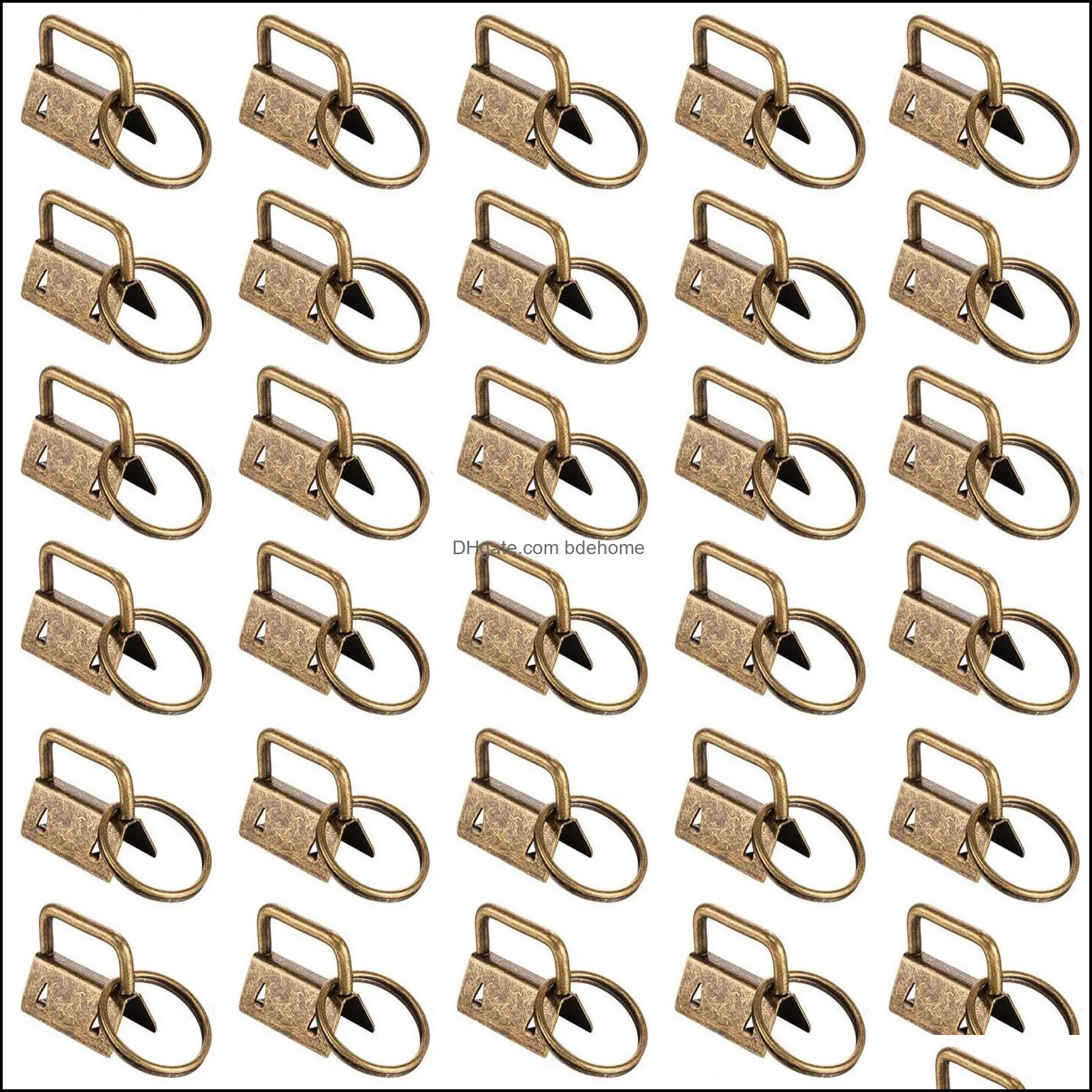 key rings 25sets 1 inch fob hardware/wristlet sets with ring ambwy
