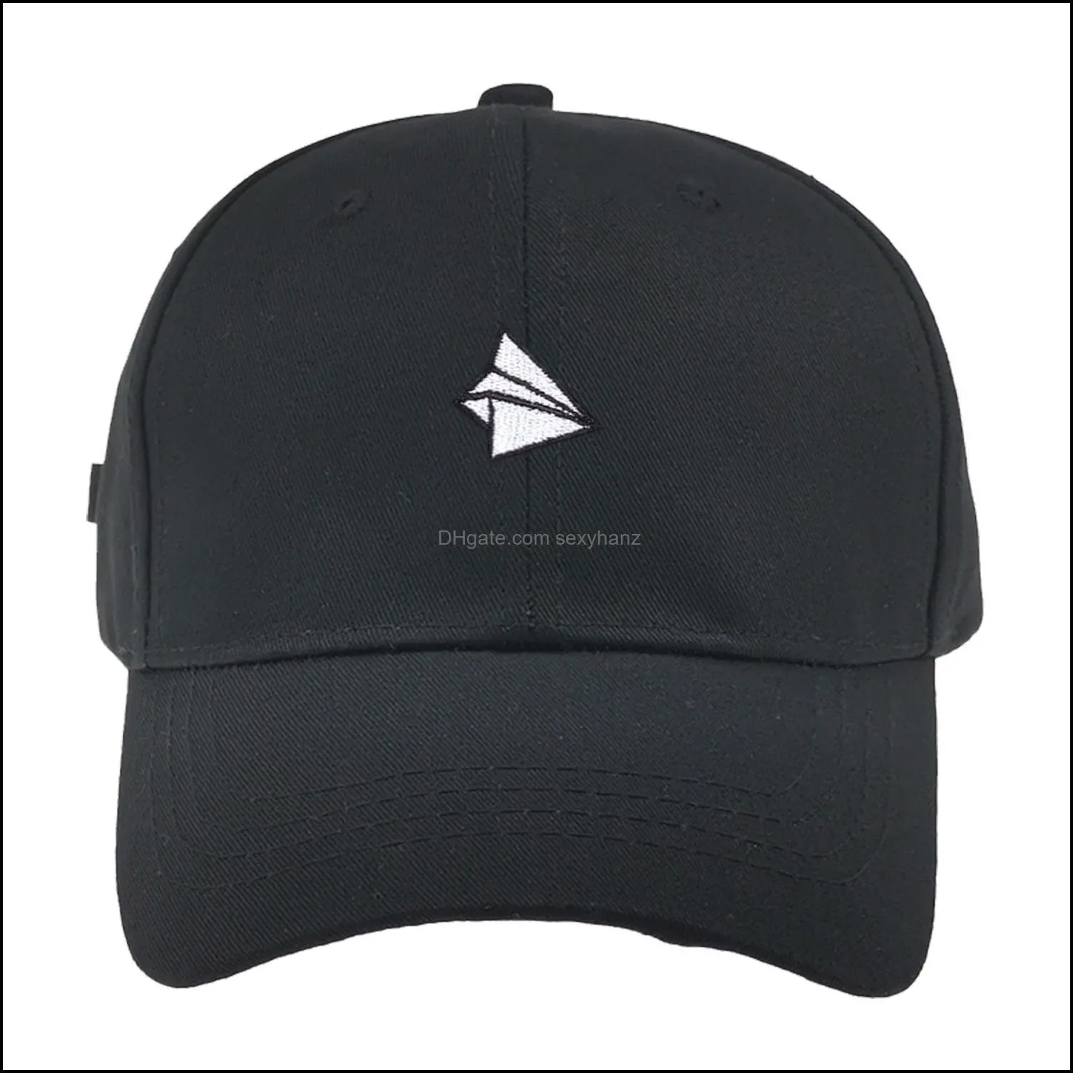ball caps fashion paper airplane embroidery canvas leisure sun hat for outdoor sport autumn hats
