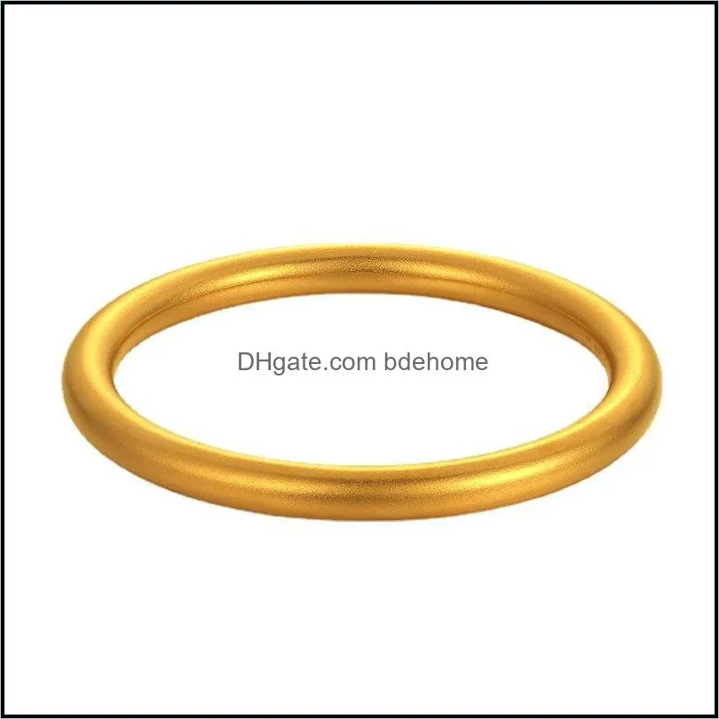 bangle fashion vintage color gold bangles titanium steel bracelets for women luxury jewelry 2022 trendy round simple stylebangle