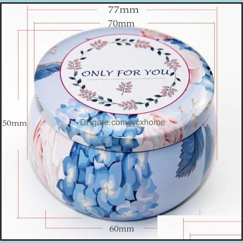 merry christmas pattern metal box circular aromatherapy candle jar scented tea candy packing makou iron case 1 6tb j2