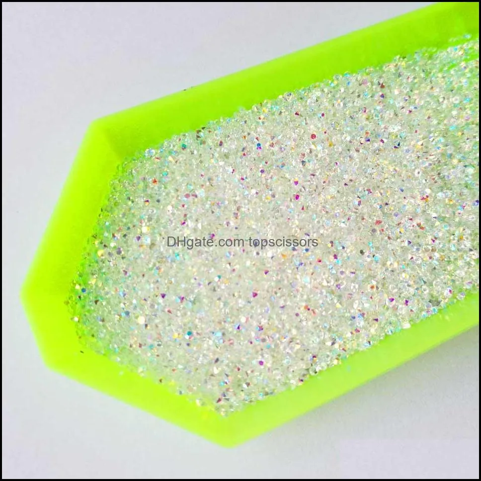 1 1mm crystal pixie ab glass micro rhinestones for nails crystals strass nail art decorations unas nail design strass mjz1007