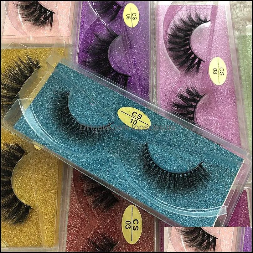 wholesale 3d faux mink eyelashes natural look eyelash wispies soft long eyelash extension for makeup eye lashes beauty tools