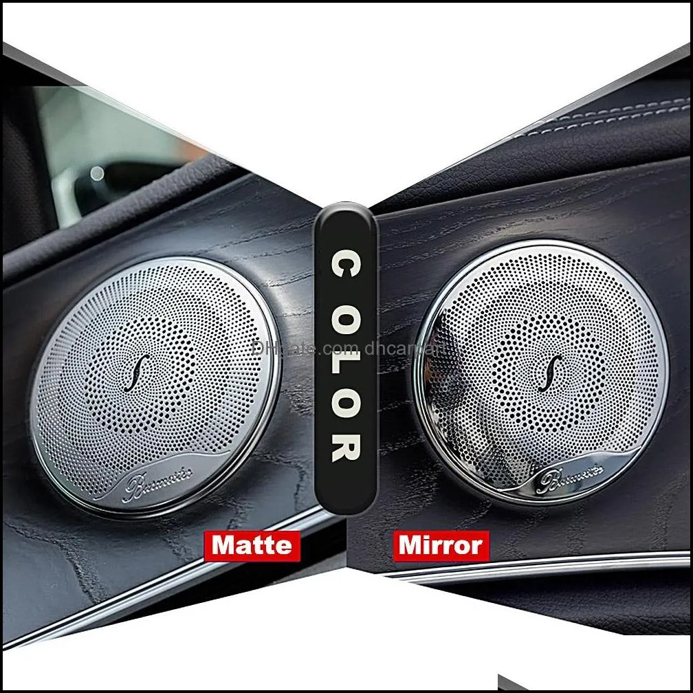 4pcs car audio speaker cover trim door loudspeaker cover trim car accessories interior for mercedes benz e/c/glc class w213 w205