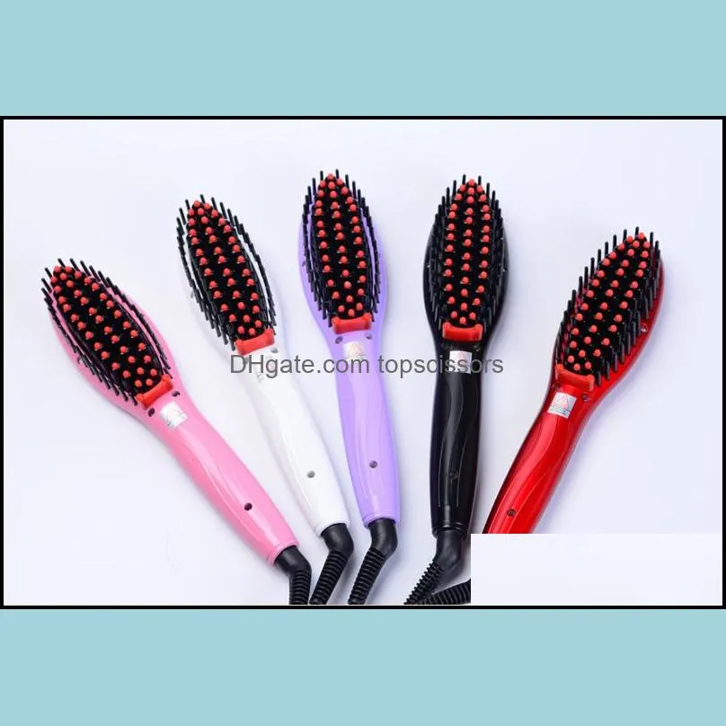 hair brush fast hair straightener comb electric brush comb irons auto straight hair comb brush tool